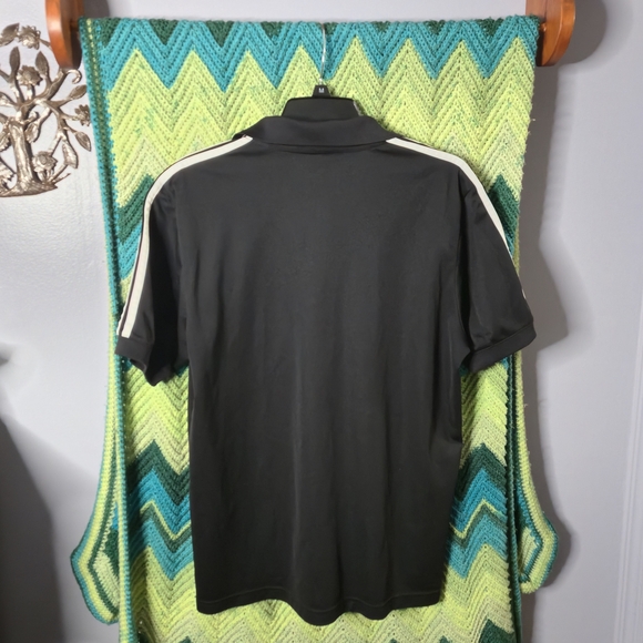 L Adidas 2014 College Rugby Championship NBC Climalite Polo Black CRC - Picture 3 of 11